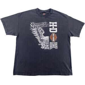 Harley Davidson New Orleans Louisiana Eagle Graphic T Shirt XL Black Biker